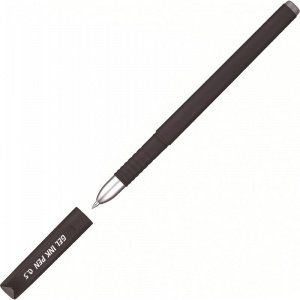 Ручка гелевая ATTACHE Velvet черная, корпус soft-touch, 0,5мм\613139
