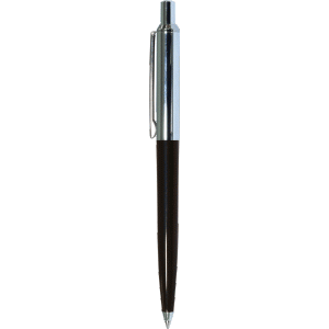 Ручка шариковая deVENTE, синяя, 1мм., корпус черный/хром, 5070605