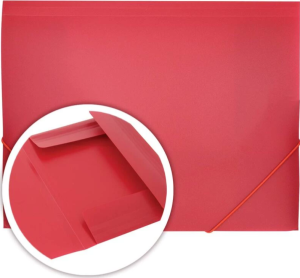 Папка на резинке, А4, DOLCE COSTO цвет красный, 350 мкм, 20мм ,332