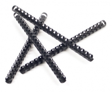 Пружины пластиковые 19 мм, MEGA, для переплетной техники (100шт), черные