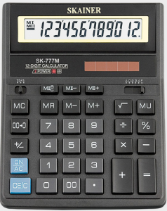 Калькулятор 12-разряд. SKAINER SK-777M,большой настольный