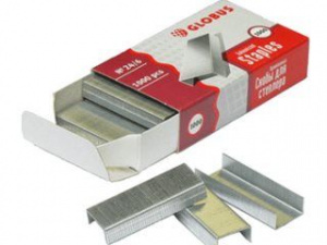 Скобы к степлеру № 24/6 GLOBUS, оцинкованные, C24/6-1000