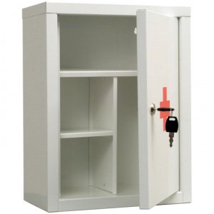 Мебель Аптечка для медикаментов, AMD-39, металл, на замке, 390х300х160