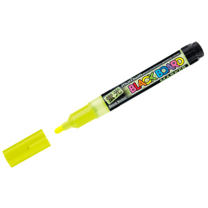 Маркер меловой MunHwa "Black Board Marker" желтый, 3мм, водная основа 260042