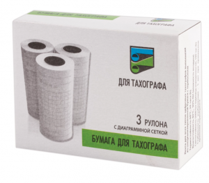 Рулоны для тахографа, ТЕРМОБУМАГА, 57 мм (диаметр 25 мм, длина 8 м), КОМПЛЕКТ 3 шт., 110878