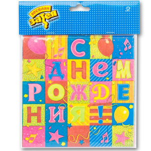 Салфетки, 2-сл. Мозаика, 12шт/уп, 33х33см, 1502-1286