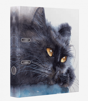 Папка с арочным механизмом 75 мм, Black Cat ,  3090134