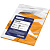 Бумага  Цветная А4, оранжевая neon OfficeSpace, 80 гр, 50л, 245196
