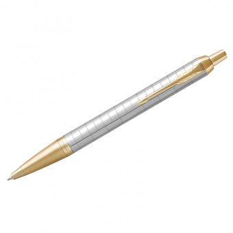 Ручка PARKER шариковая IM Premium Pearl GT ,синяя, 1 мм, кнопоч. механизм, 2143643