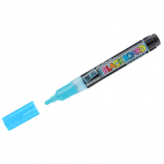Маркер меловой MunHwa "Black Board Marker" голубой, 3мм, водная основа 260044