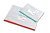 Папка конверт на молнии А5, с карманом д/визитки, синяя