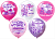 Воздушный шар, диаметр до 30см (12"), 100% латекс, "С днем рождения,Красотка!" 1 шт (25 шт/уп)