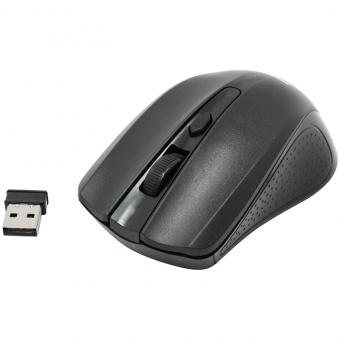 Мышь Smartbuy ONE 352 , беспроводная, черный, 3btn+Roll SBM-352AG