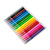 Фломастеры-кисти  Yalong, 12 цветов, смываемые,пластиковый пенал YL 875142-12