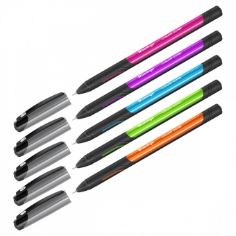 Ручка шариковая Berlingo Color Zone stick, синяя, 0,7мм., прорез. корпус CBp_70950