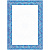 Бумага для сертификатов, ArtSpace, синяя рамка, тисн. фольгой, А4, 190г/кв.м., BUF_10550, 1лист