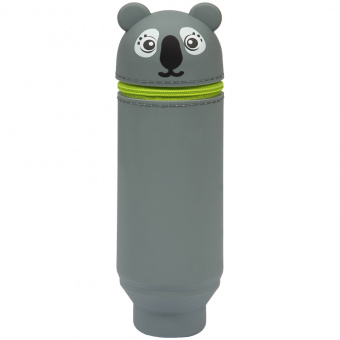 Пенал мягкий 200*55*50 Berlingo "Koala", силикон, серый 05623