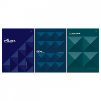 Тетрадь 60л, А4, офсет,  обл. мел. карт., Monocolor. Corporate identity , клетка, Т4ск60 63253