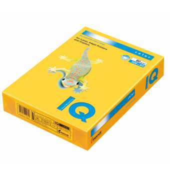 Бумага "IQ COLOR", 80 г/кв.м, А4 (500л), 40SY - солнечно-желтый