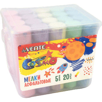 Мел цветной, набор 20 шт./уп, 8078002