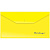 Папка конверт пласт. с кнопкой, А6(Евро), желтая, 180мкм, AKk_06305