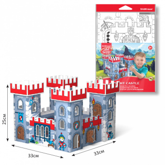 Раскраска-Конструктор игровой ErichKrause Knight Castle 54382