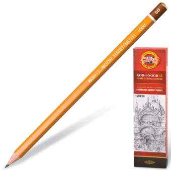 Карандаш чернографитный KOH-I-NOOR 1500, 5B