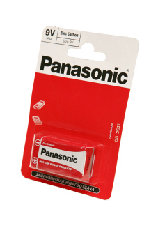 Батарейка Panasonic 6F22, 9V, крона