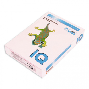 Бумага "IQ COLOR", 160 г/кв.м, А4 (250л), 174OP - розовый фламинго