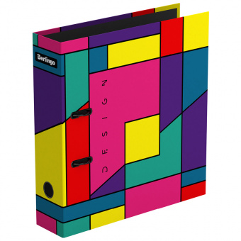Папка с арочным механизмом Berlingo Color Block 80мм,  ламинированная, с рисунком AMl80S03