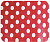 Подарочная упаковка, Бумага тишью Белый горошек на красном, 70х50см, 5л., 17г/кв.м., 8114931