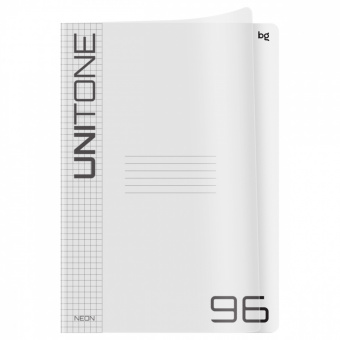 Тетрадь 96л, А4, скрепка, клетка, пластиковая обложка, UniTone Т4ск96_пл 57517