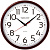 Часы настенные Troyka 91931912, круглые, плавный ход,23х23х3, бордовая рамка 