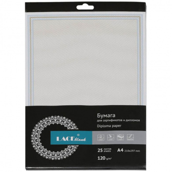 Бумага для сертификатов, LACE BLANK, бежевые волны, А4, 120г/кв.м., 1лист, 106.025