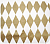 Подарочная упаковка, Бумага тишью Золотые ромбы на белом, 70х50см, 5л., 17г/кв.м., 8114919