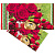 Подарочный конверт для денег ,Красные розы, лакированный,39967