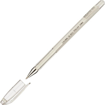 Ручка гелевая CROWN "Hi Jell" 0,7мм, белая, Корея, HJR-500P