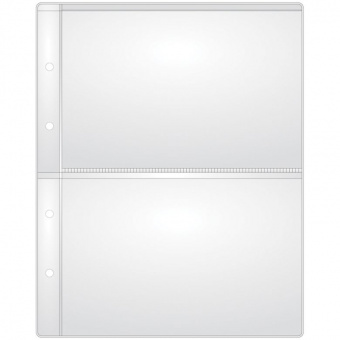 Лист на 2 банкноты, для альбома Optima, 200х250мм, 120мкм, 220194