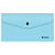 Папка конверт пласт. с кнопкой, А6(Евро), аквамарин, 200мкм, EFb_06510 