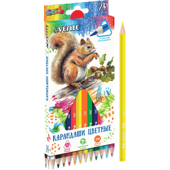 Карандаши цветные 24 цв., deVENTE 5024306