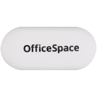 Ластик OfficeSpace, из термопластичной резины, белый, овальный 60*28*12 мм 10103