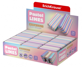 Ластик Erich Krause Pastel Lines, 56039