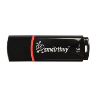 Флэш-драйв 16 Гб Smartbuy, черная Crown Black