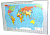 Коврик на стол "Карта мира", 380 х 590 мм