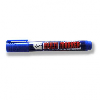 Маркер перманент CROWN Multi Marker, синий, 3мм, овальный, Корея, CPM-800
