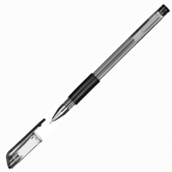 Ручка гелевая Attache Gelios-030 черный стерж, игольчатый, 0,5мм/613145