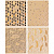 Тетрадь 48л, А5, блок офсет, обл. мел картон, Kraft pattern, клетка, ассорти, 276147/22282