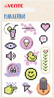 Набор наклеек  Summer's pixel 100х150мм 8002473