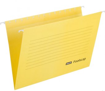 Папка подвесная Attache Foolscap до 200 листов 365х240мм желтая