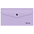 Папка конверт пласт. с кнопкой, А6(Евро), лаванда, 200мкм, EFb_06507